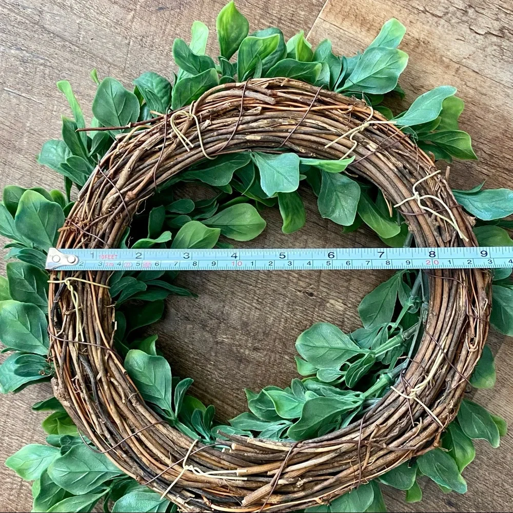 Faux Green Wreath 12